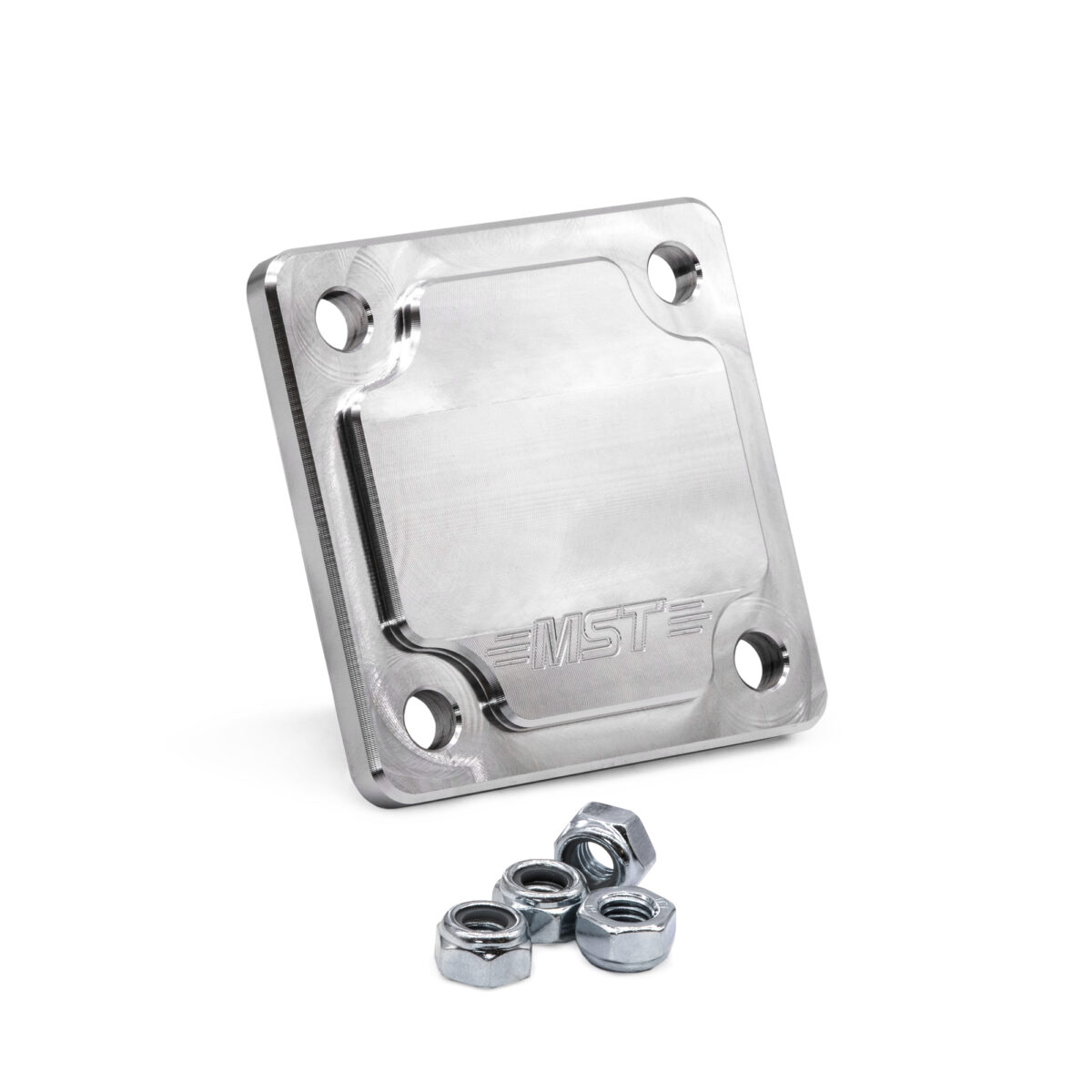 MST Billet Oil Pump Cover Plate Silver