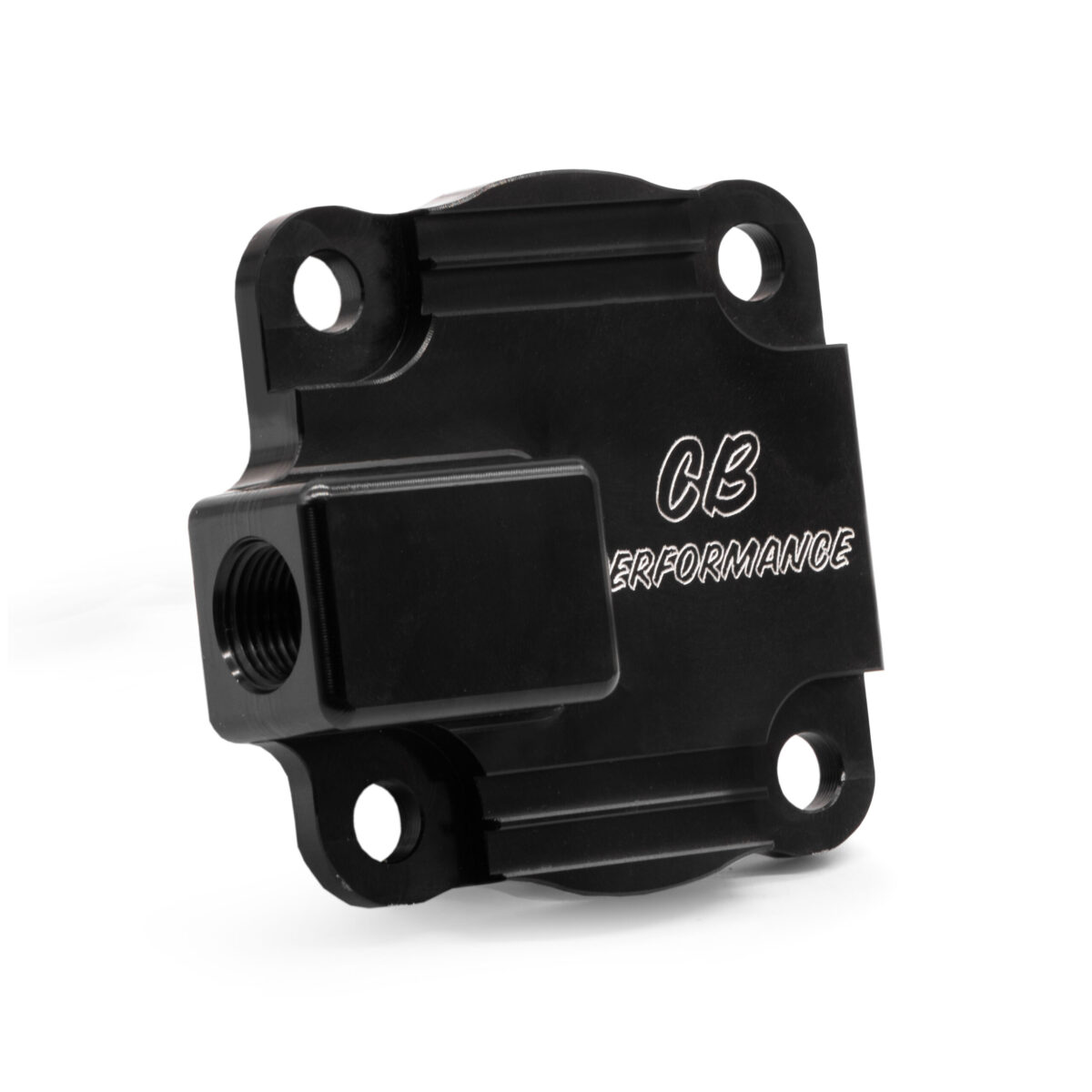 CB Billet Oil Pump Cover Plate, Full Flow, Black