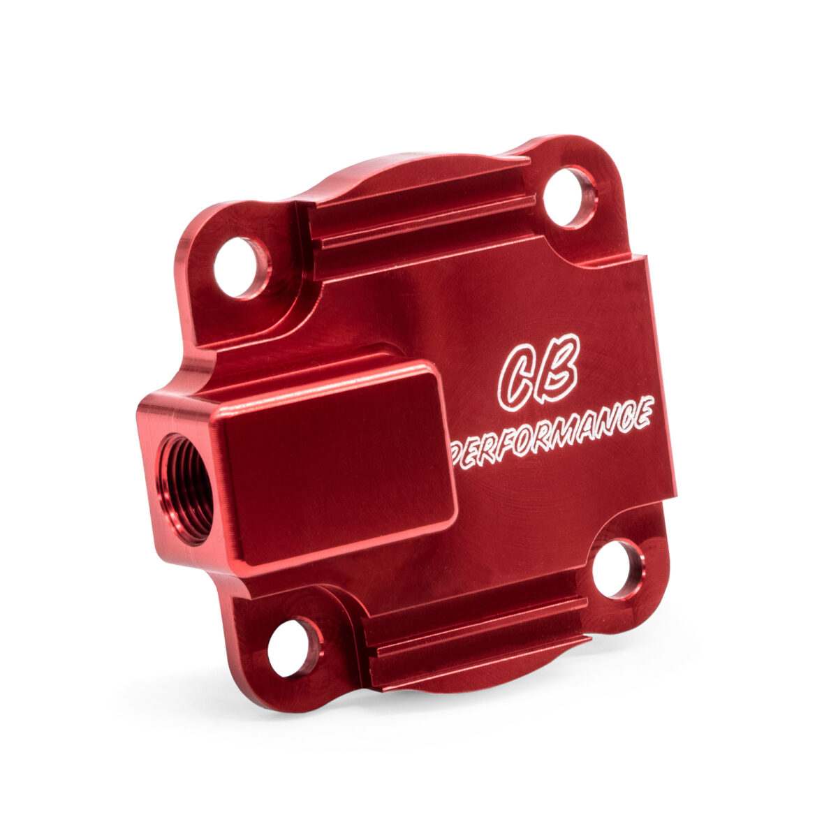 T1 CB Billet Oil Pump Cover Plate Full Flow Red