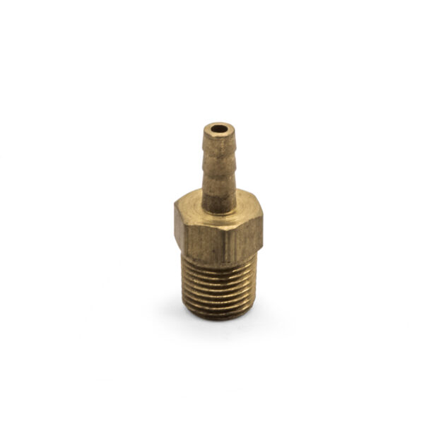 3/16" Hose to 1/8" 27NPT Brass Barbed Fitting Adapter