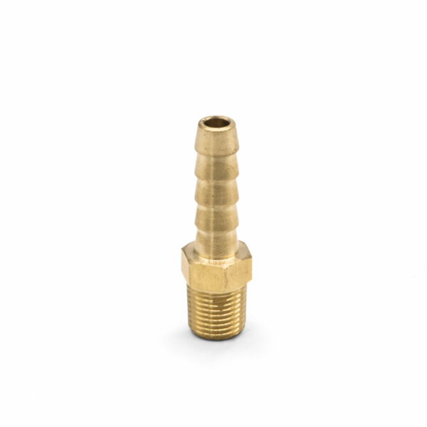1/4" Hose to 1/8" 27NPT Brass Barbed Fitting Adapter