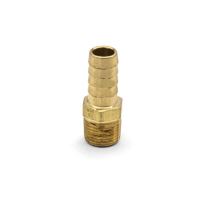 1/2" Hose to 3/8" 18NPT Brass Barbed Fitting / Adapter