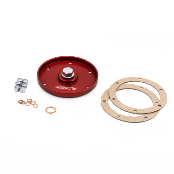 MST Oil Sump Cover Plate (with hardware) Red