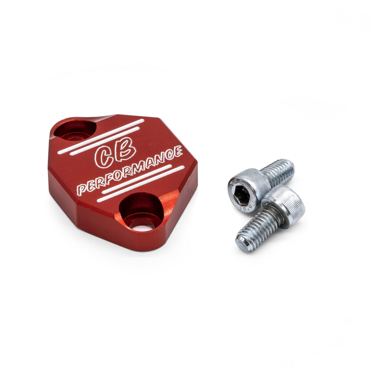 T1 CB Red Billet Fuel Pump Block Off