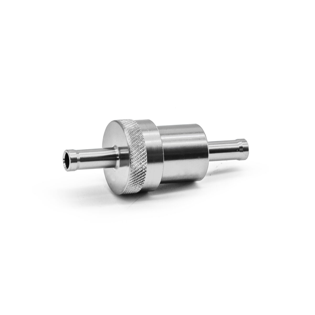 3/8" Fuel Filter Billet Silver Aluminium