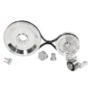 MST Solid Serpentine Pulley Kit Silver