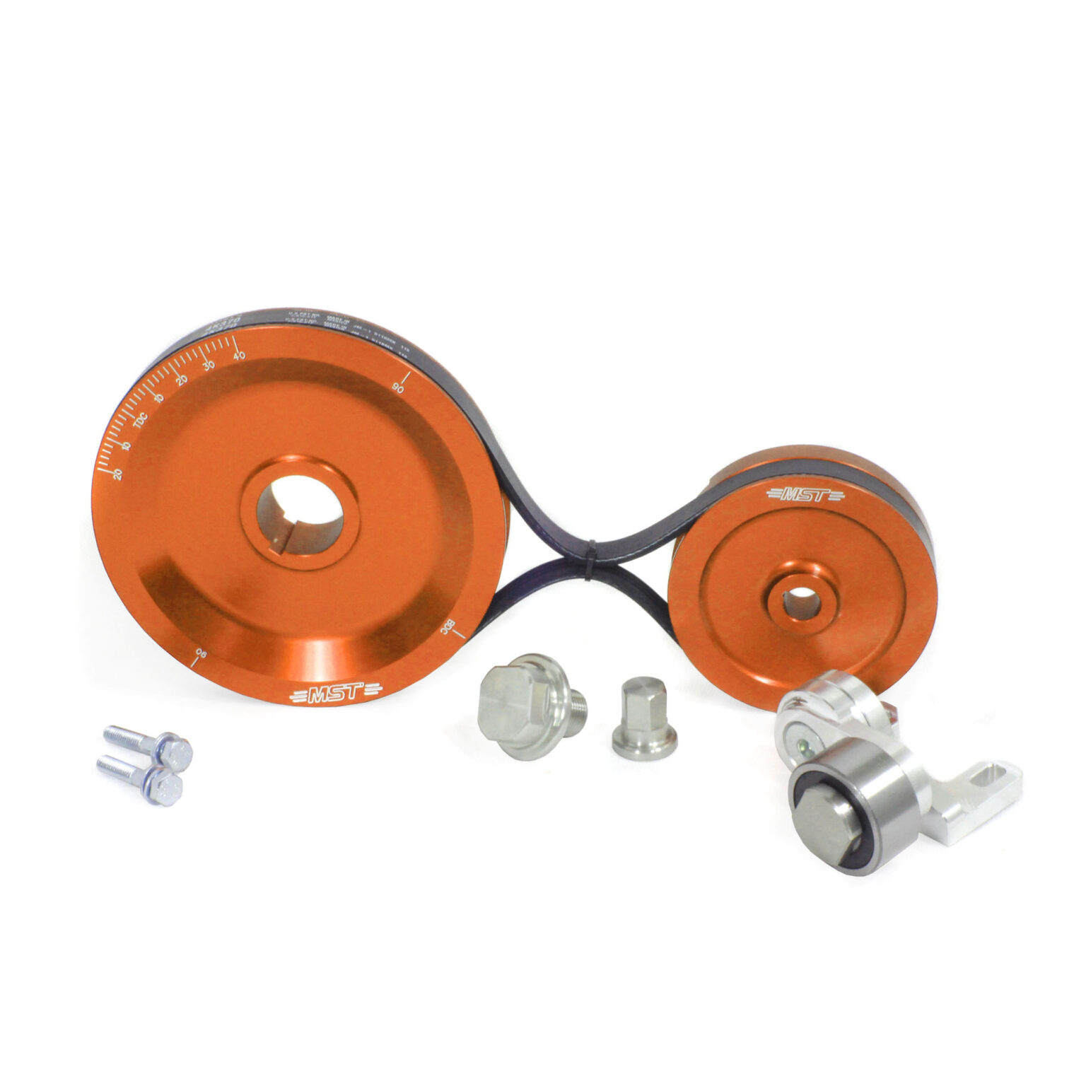 MST Black Sand Seal Solid Serpentine Pulley Kit Limebug