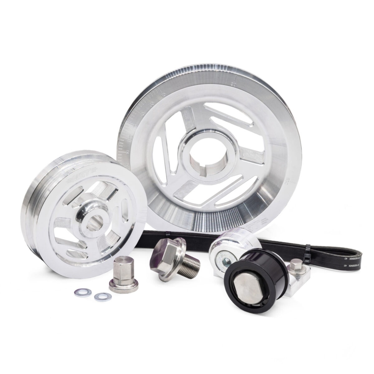 MST Excalibur Serpentine Pulley Kit, Silver