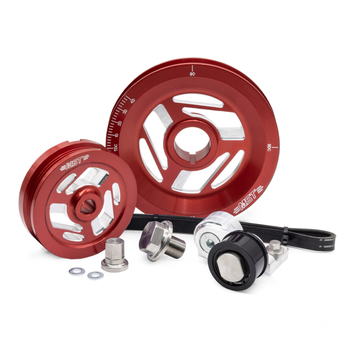 MST Excalibur Serpentine Pulley Kit, Red