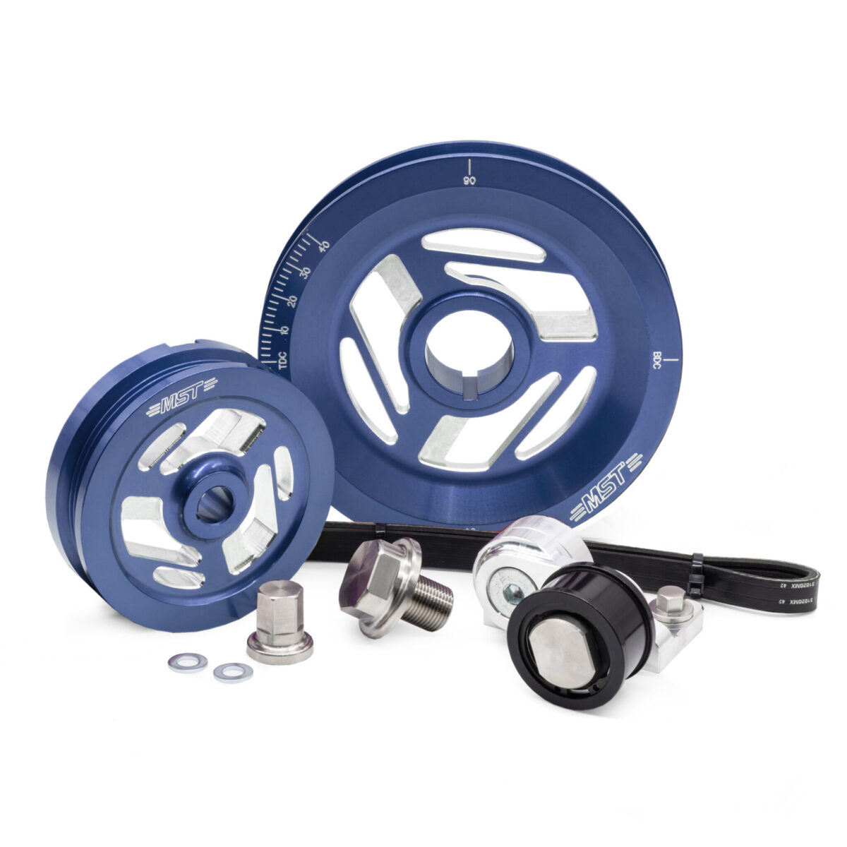 MST Excalibur Serpentine Pulley Kit, Blue