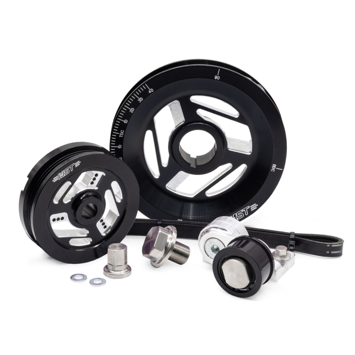 MST Excalibur Serpentine Pulley Kit, Black