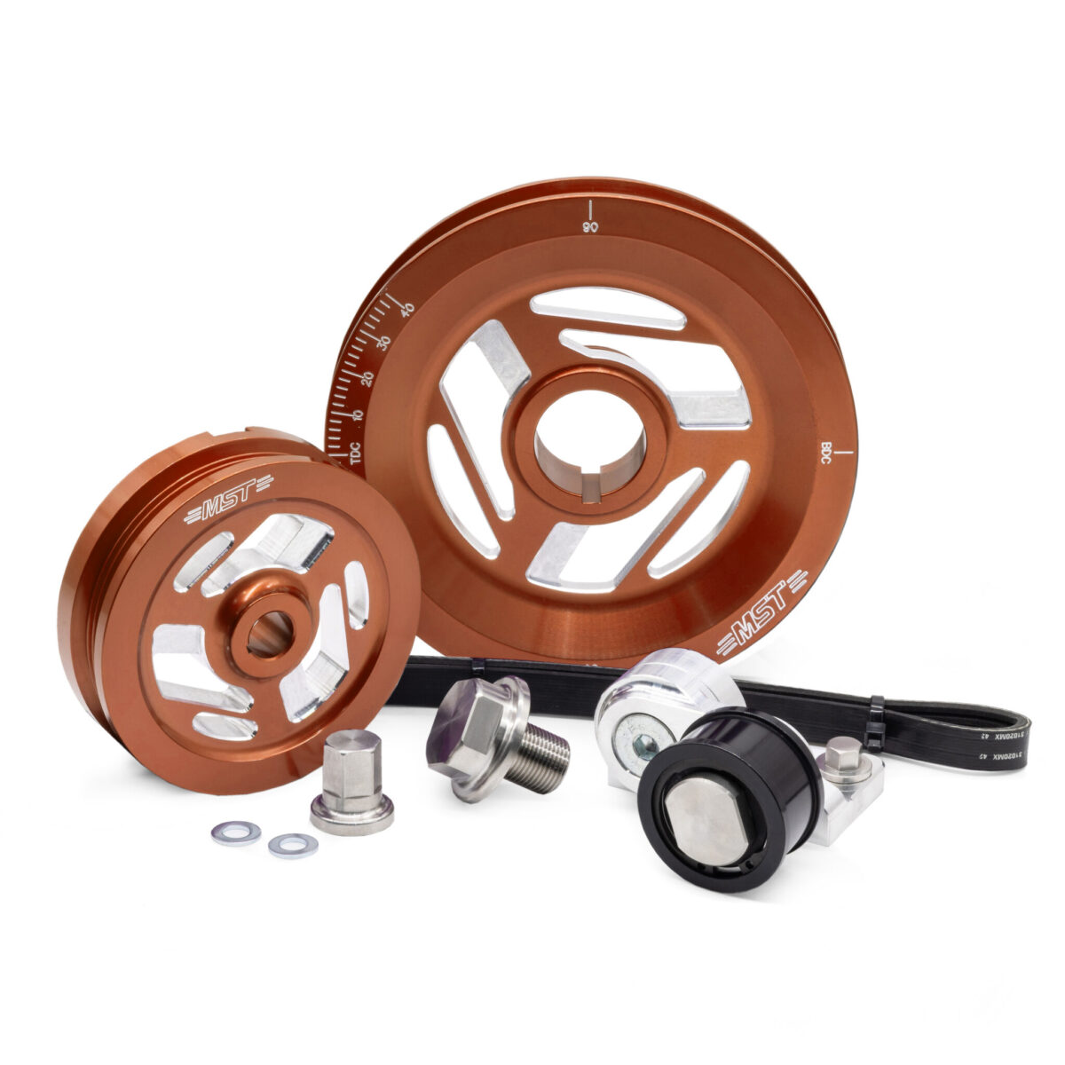 MST Excalibur Serpentine Pulley Kit, Orange