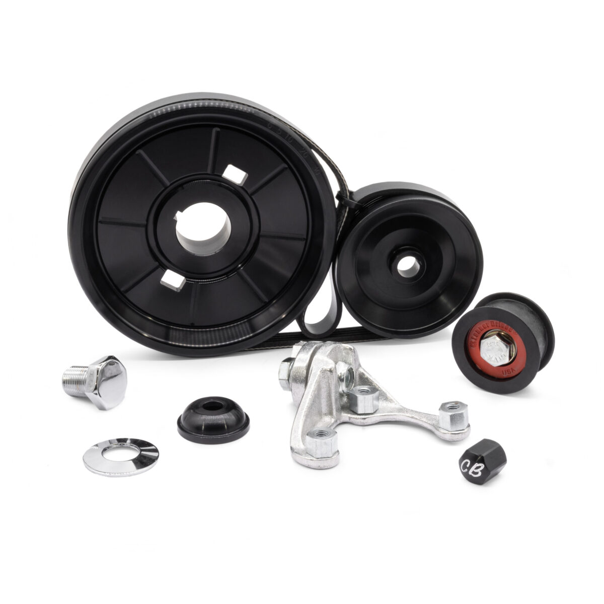Billet OE Style Black Serpentine Pulley Kit