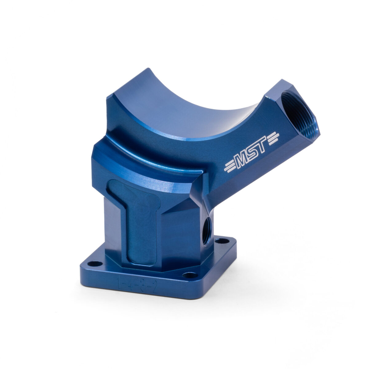 MST Billet Aluminum Alternator Generator Stand Plinth Blue