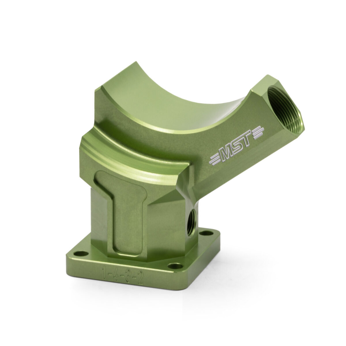 MST Limebug Custom Billet Aluminum Alternator / Generator Stand Plinth, Lime Green