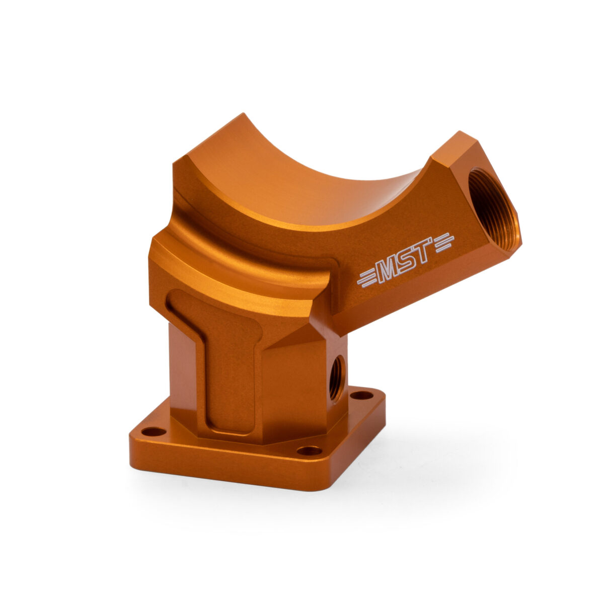 MST Billet Aluminum Alternator Generator Stand Plinth Orange