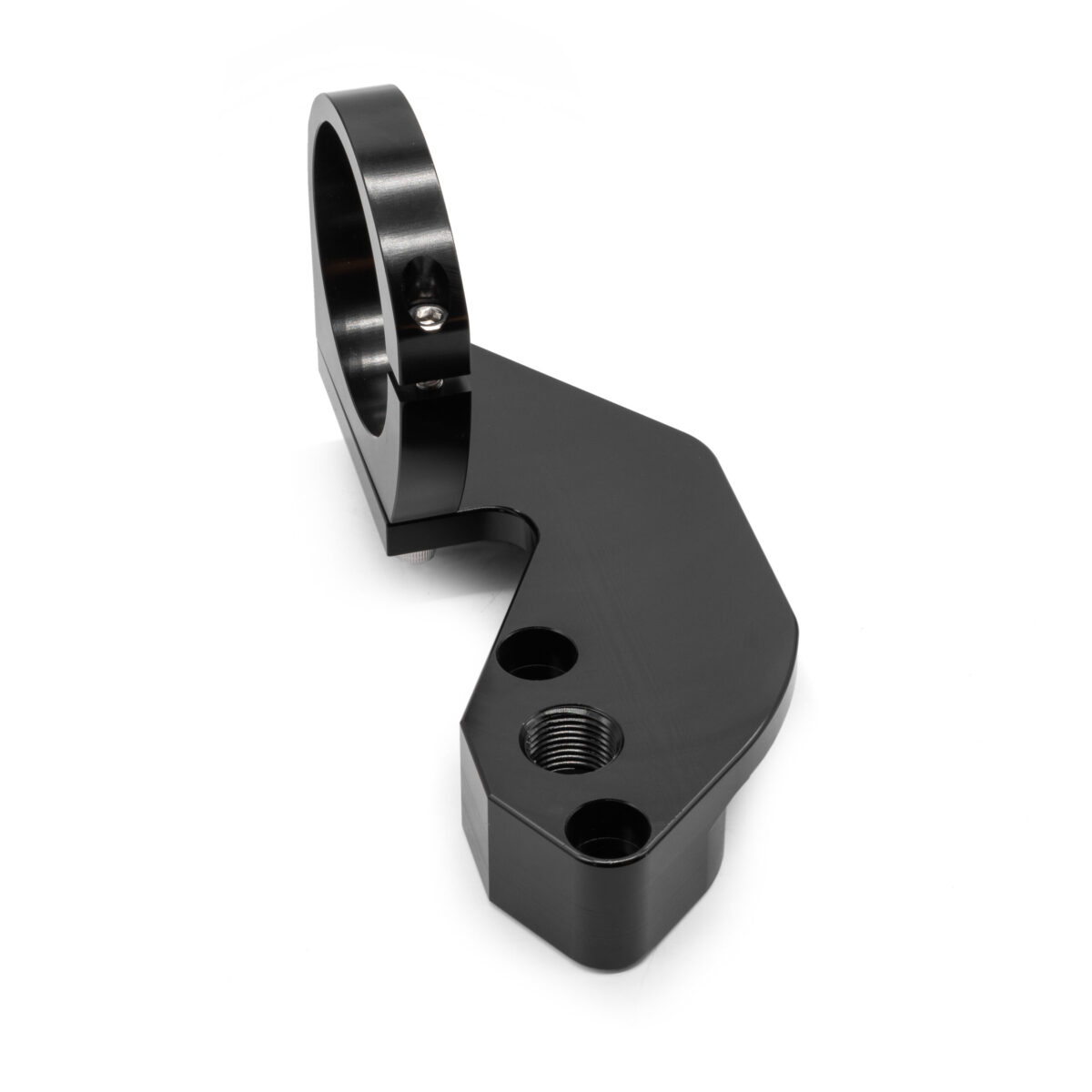Black Billet Fuel Pump Block Off w Coil Clamp