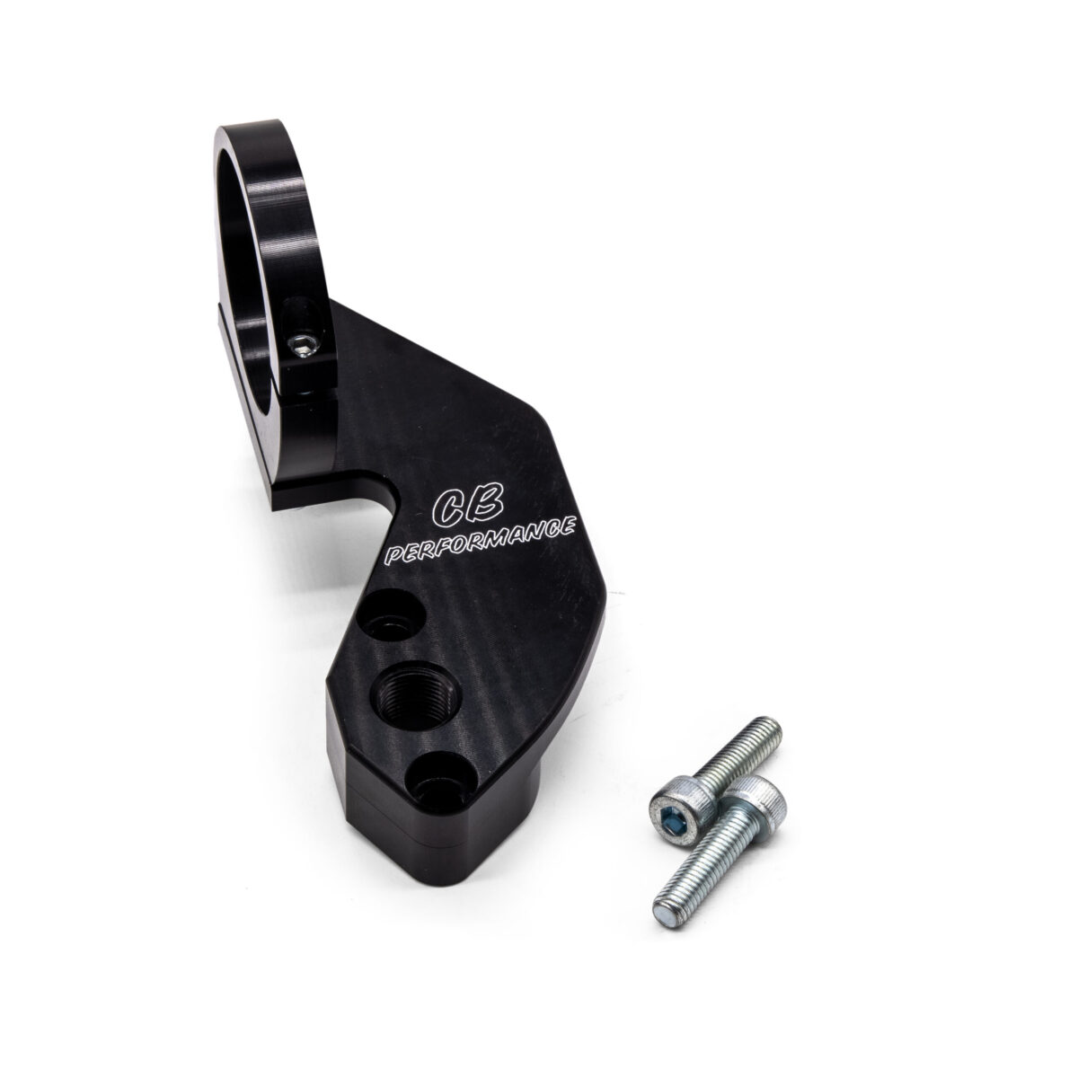 CB Black Billet Fuel Pump Block Off w/ Coil Clamp