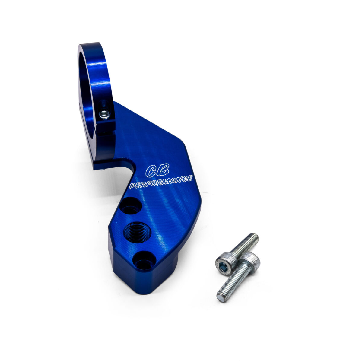 CB Blue Billet Fuel Pump Block Off w/ Coil Clamp