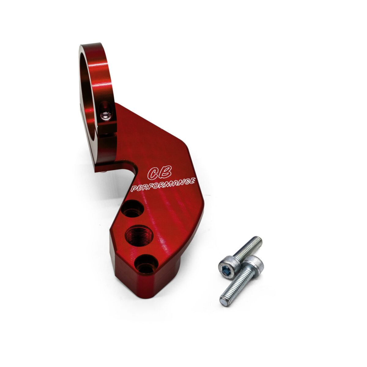 CB Red Billet Fuel Pump Block Off w/ Coil Clamp