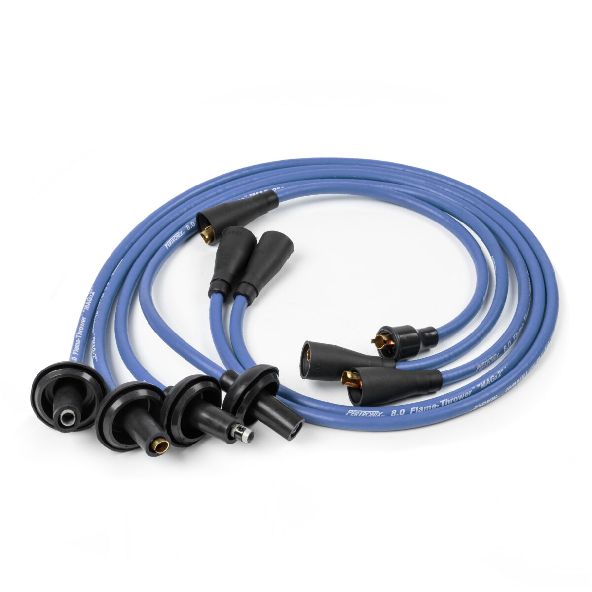 Type 1 009 / 034 Pertronix Blue 8mm Flamethrower HT Ignition Leads Set