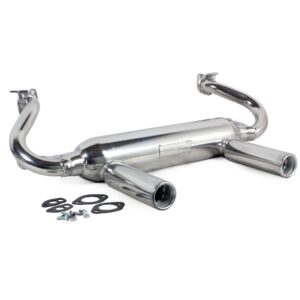 T1 Two Tip Tri Mil Exhaust System Ceramic Coated