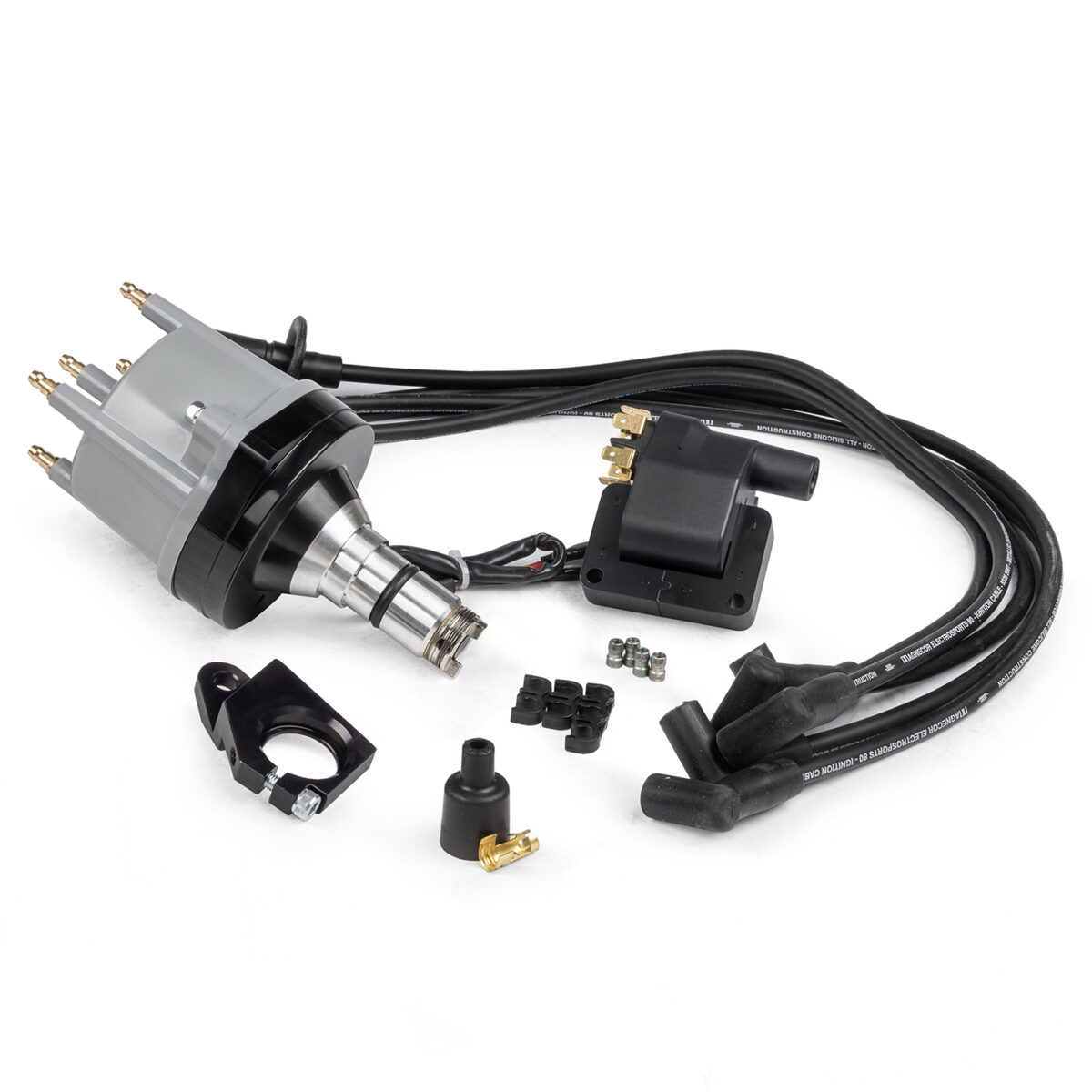 Magnaspark II Complete Ignition Bundle Kit, inc HT Leads, Distributor and Coil