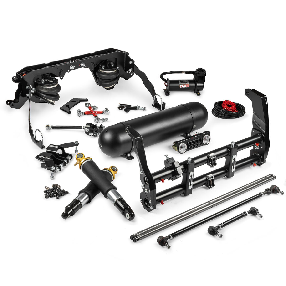 1948-65 Beetle / Ghia 4" Narrowed Link Pin Deluxe Cantilever Swing Axle / IRS Air Ride Kit