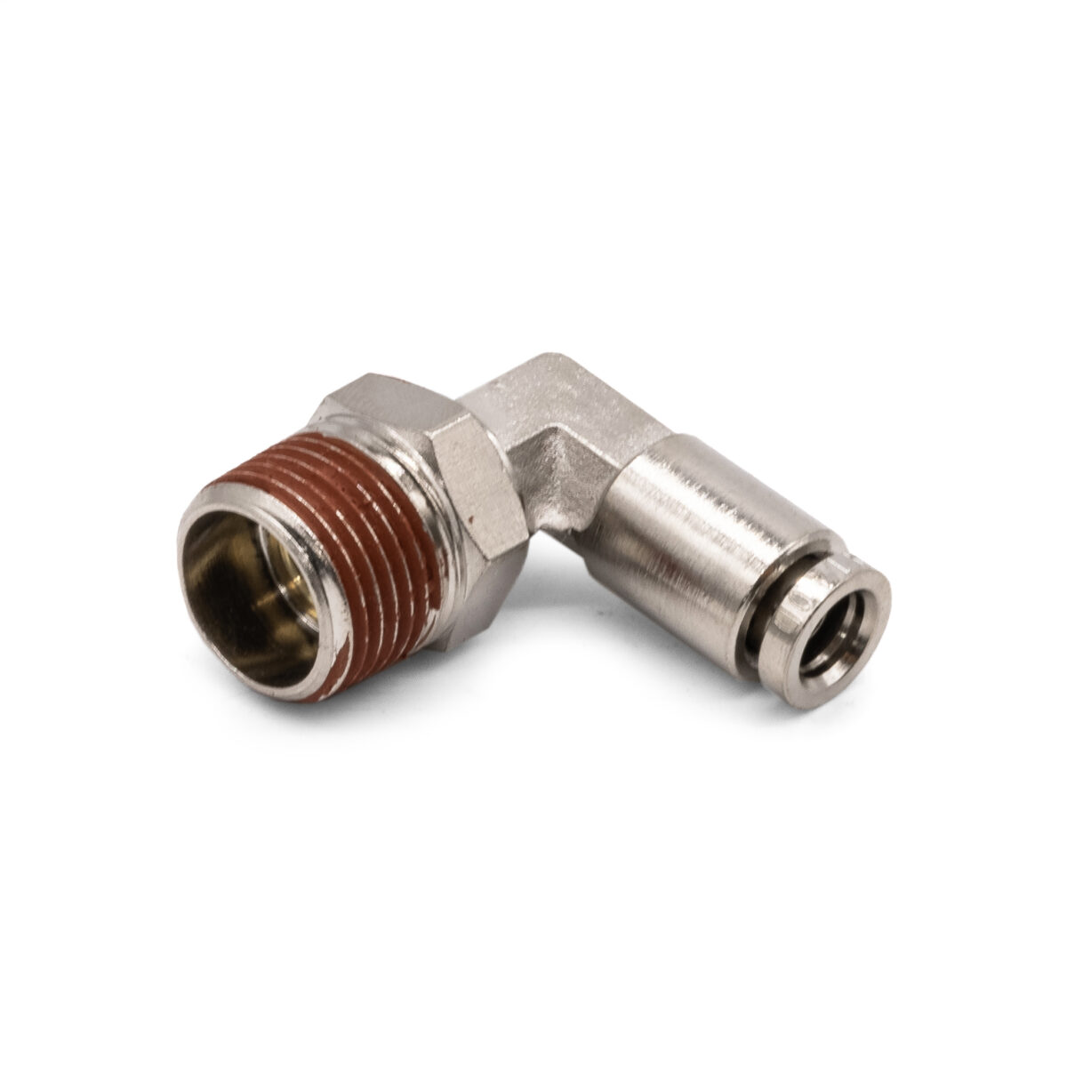3/8" NPT(M) to 1/4" Air Line Push Connect 90 Degree Swivel Elbow Fitting DOT
