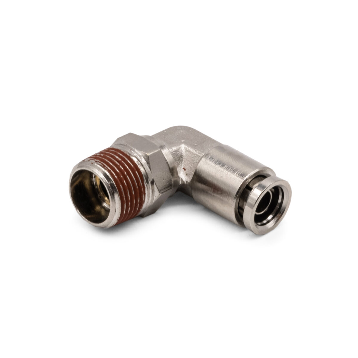 3/8" NPT(M) to 3/8" Air Line Push Connect 90 Degree Swivel Elbow Fitting DOT