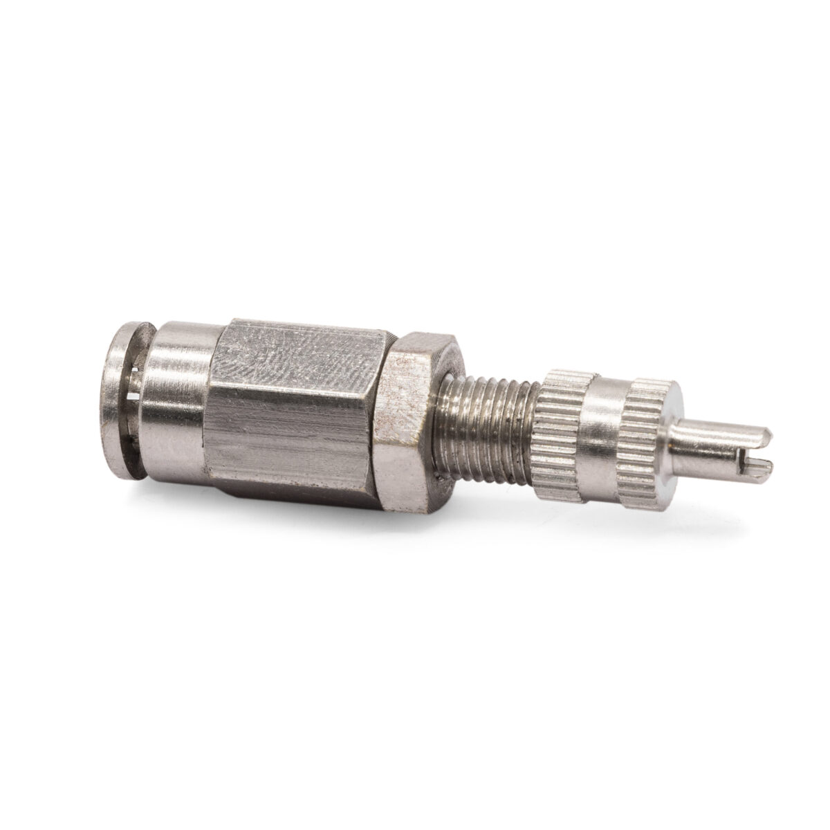 DOT 1/4" Air Line Push Connect- DOT Schrader Inflation Valve / Tyre Valve Style Fitting