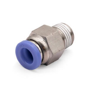 1/8" NPT to 1/4" Pus Connect Air Line Straight Fitting, DOT