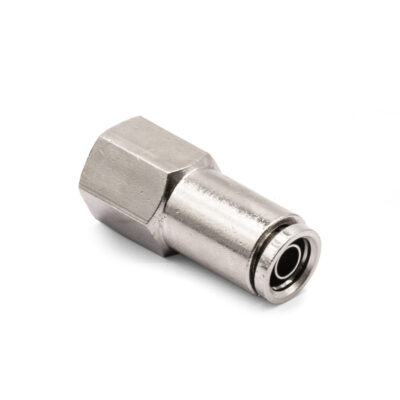 1/4" NPT(F) to 3/8" Air Line Push Connect Straight Fitting, DOT