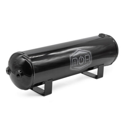 2.5 Gallon MOA Steel Gloss Black Air Tank (6x NPT Ports, 150 PSI Rated)