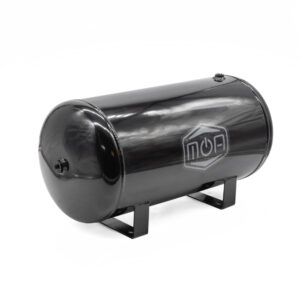 5 Gallon MOA Steel Gloss Black Air Tank (4x NPT Ports, 150 PSI Rated)