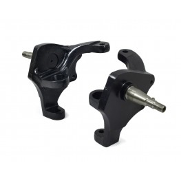 T1 1966-79 Beetle Ghia Ball Joint Disk 2.5" Dropped Spindles Powder Coated Satin Black
