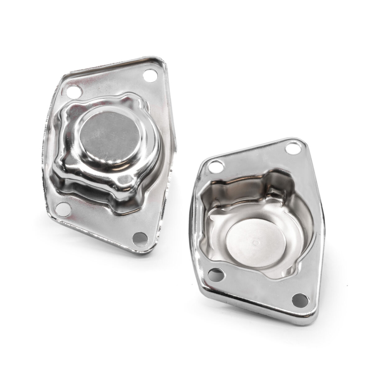 T1 Beetle / Ghia Swing Axle Chrome Torsion Bar Covers, Pair