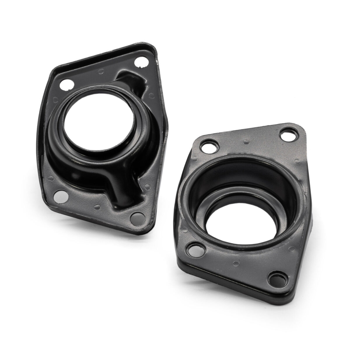 T1 Beetle / Ghia IRS Torsion Bar Covers, Round Bush Style, Satin Black, Pair