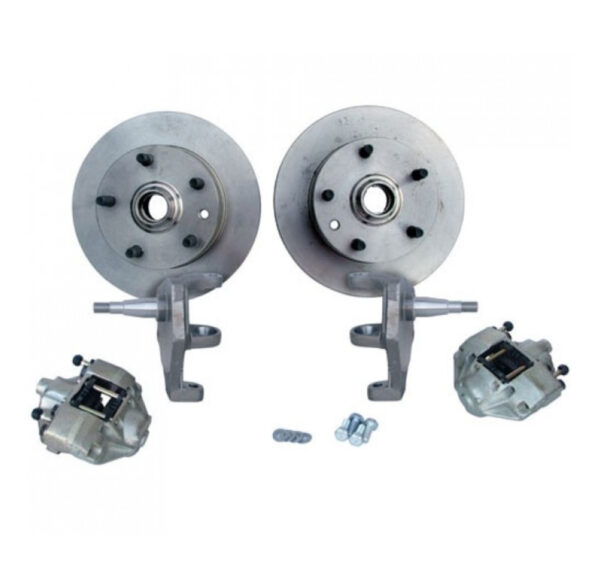 T1 1967-79 Beetle Ghia Ball Joint Front Premium Dropped Disk Brake Kit - 5x130PCD