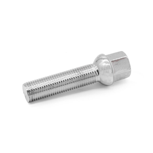 M14x1.5 Chrome Radiused Wheel Bolts 50mm