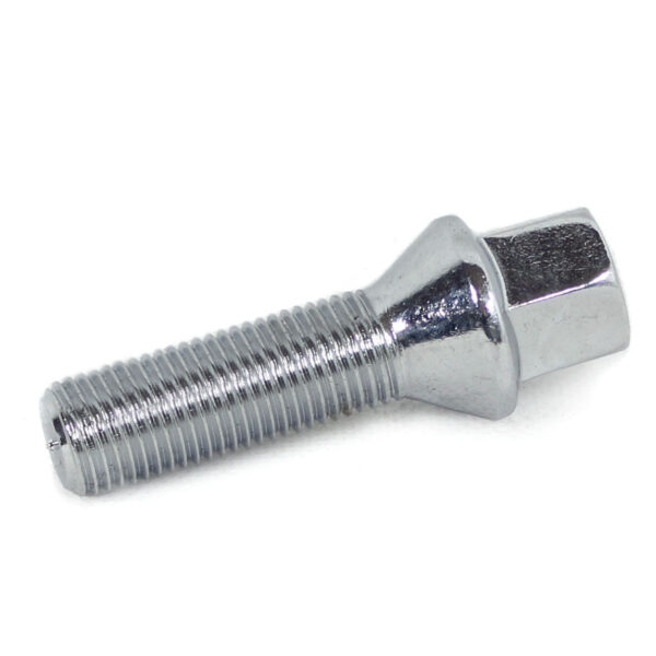 M12x1.5 Chrome Tapered Wheel Bolts 30mm
