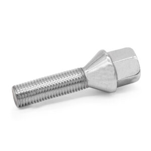 M12x1.5 Chrome Tapered Wheel Bolts 40mm