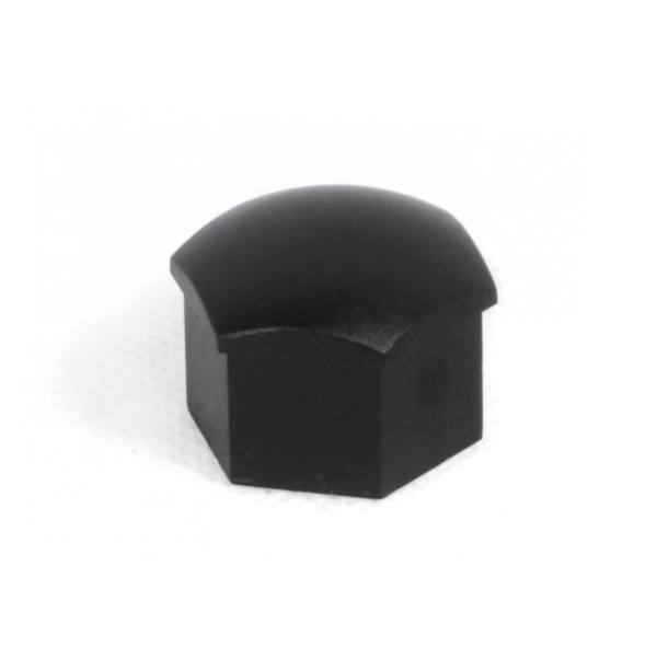 Wheel Bolt Black Plastic Cap, 17mm