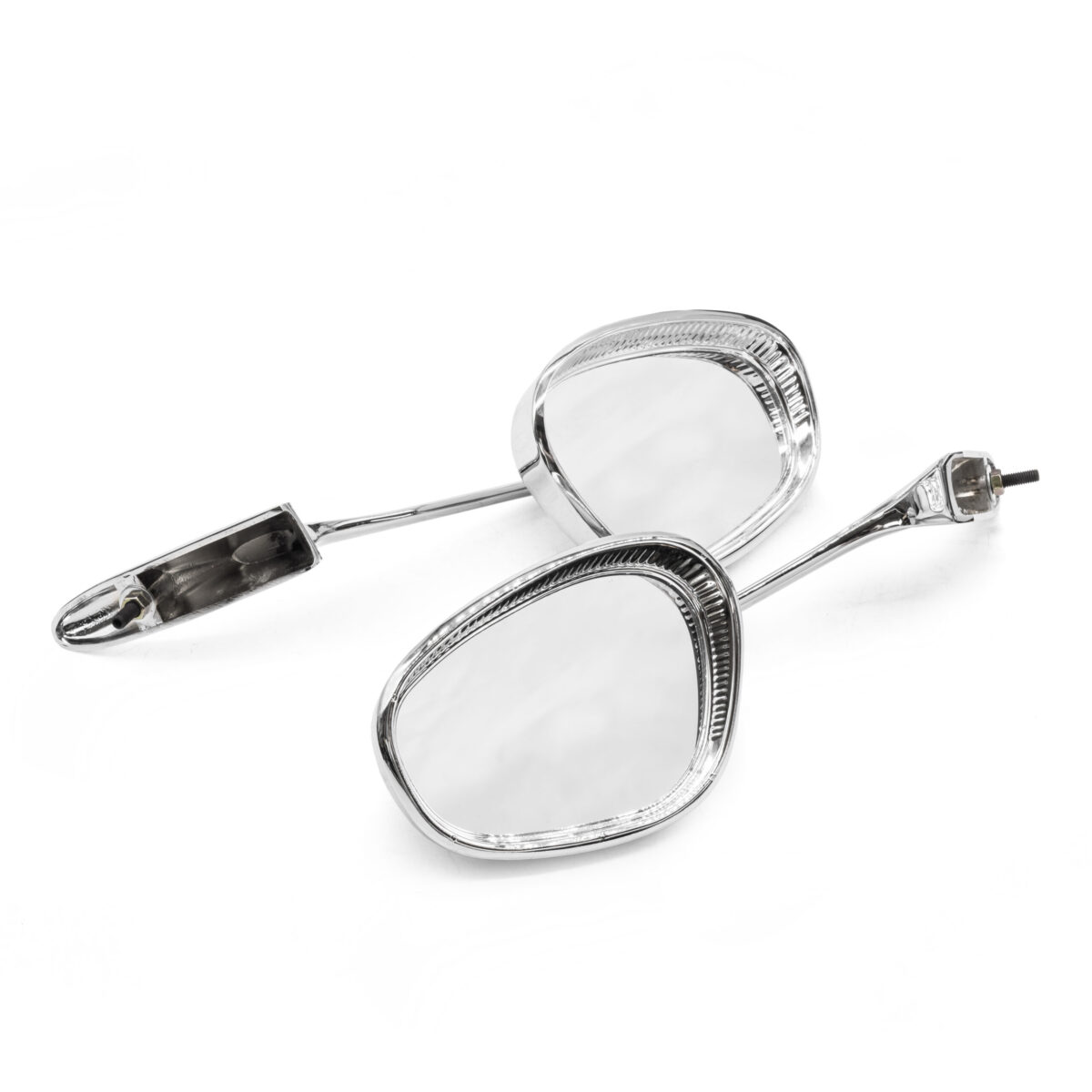 T1 Hooded Albert Swan Neck Mirrors, Pair