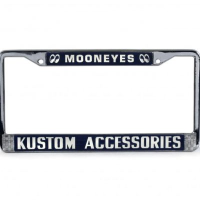 Mooneyes Blue US Style License Plate Frames