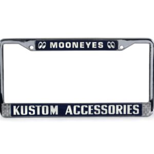 Mooneyes Blue US Style License Plate Frames