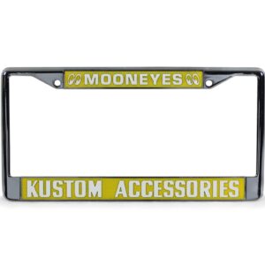 Mooneyes Yellow US Style License Plate Frames