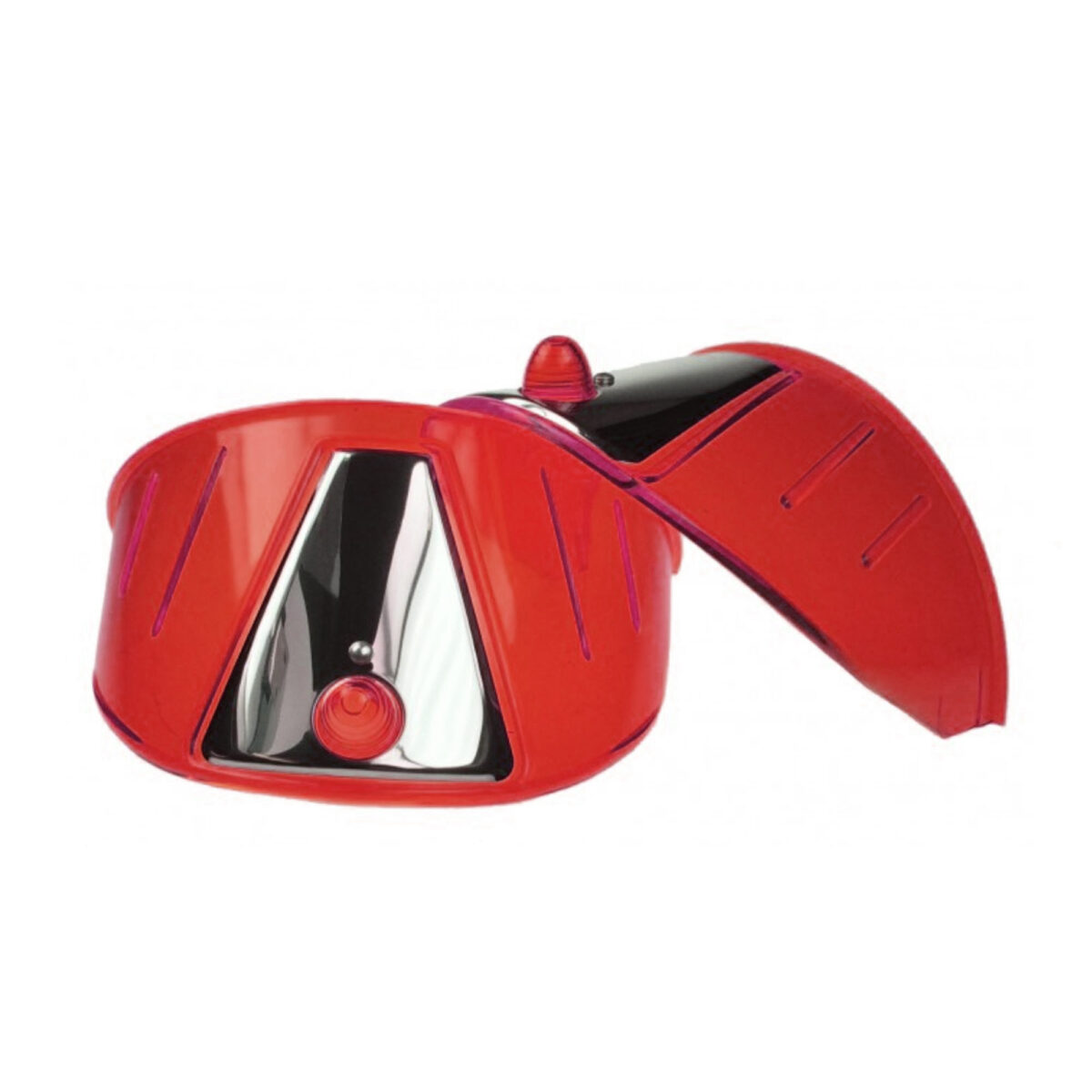 7" Headlamp Visor, Red, Pr