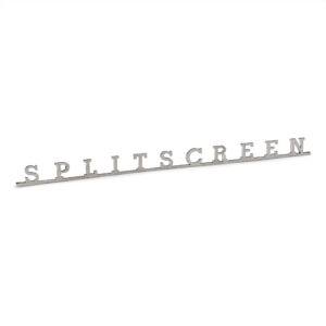 Split Screen Script Badge Stainless Self Adhesive