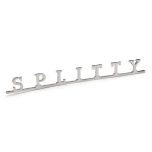 Splitty Script Badge Stainless Self Adhesive